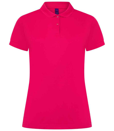 Henbury Ladies Coolplus® Wicking Piqué Polo Shirt - Bright Pink