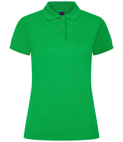 Henbury Ladies Coolplus® Wicking Piqué Polo Shirt - Kelly Green