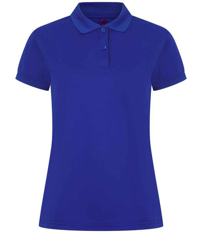 Henbury Ladies Coolplus® Wicking Piqué Polo Shirt - Royal Blue