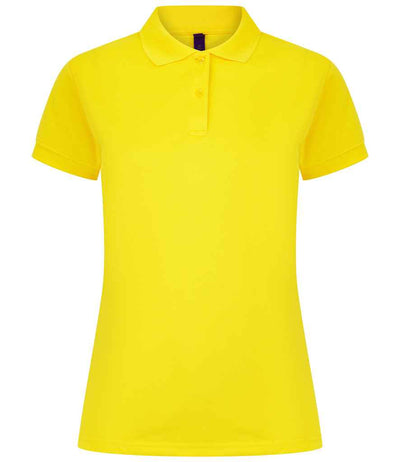 Henbury Ladies Coolplus® Wicking Piqué Polo Shirt - Yellow