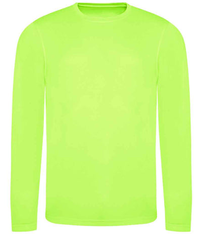 AWDis Cool Long Sleeve Wicking T-Shirt - Electric Green