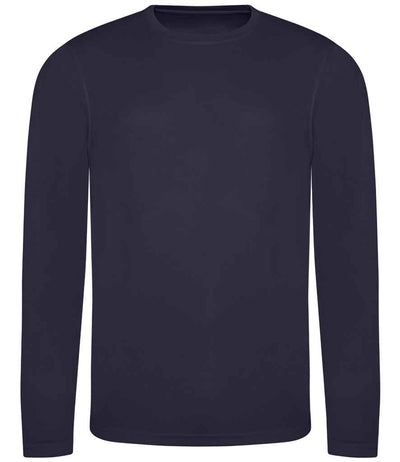 AWDis Cool Long Sleeve Wicking T-Shirt - French Navy