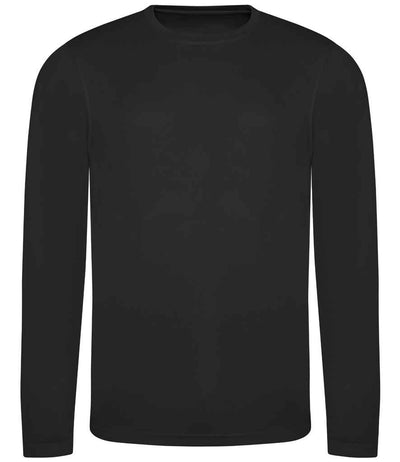 AWDis Cool Long Sleeve Wicking T-Shirt - Jet Black