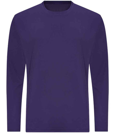 AWDis Cool Long Sleeve Wicking T-Shirt - Purple