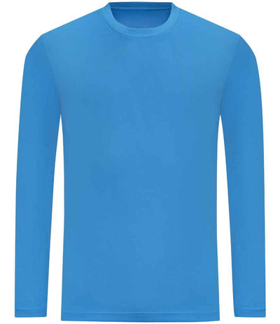 AWDis Cool Long Sleeve Wicking T-Shirt - Sapphire Blue