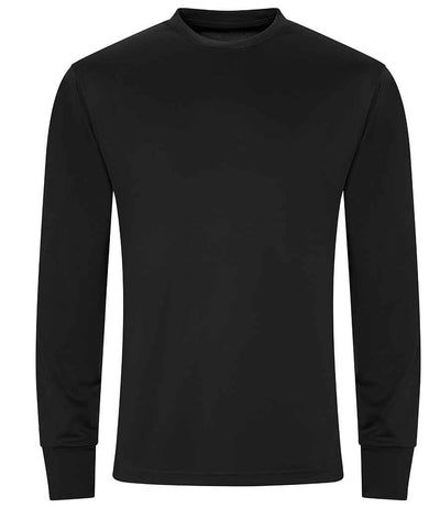 AWDis Cool Long Sleeve Active T-Shirt - Jet Black