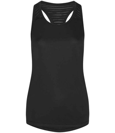 AWDis Ladies Cool Smooth Workout Vest - Jet Black