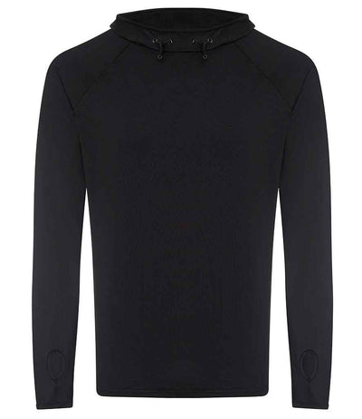 AWDis Cool Cowl Neck Top - Jet Black