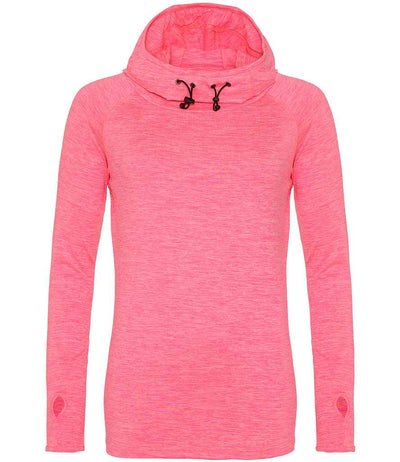 AWDis Ladies Cool Cowl Neck Top - Electric Pink Melange