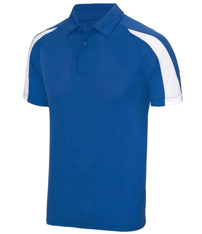 AWDis Cool Contrast Polo Shirt - Royal Blue/Arctic White