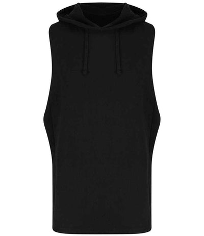 AWDis Cool Urban Sleeveless Muscle Hoodie - Jet Black