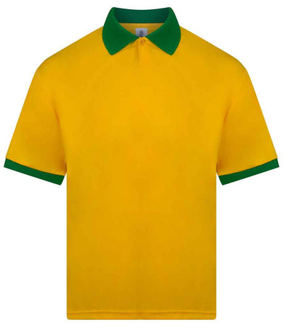 AWDis Cool Retro Sports Jersey - Yellow/Green