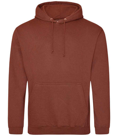 AWDis College Hoodie - Red Rust