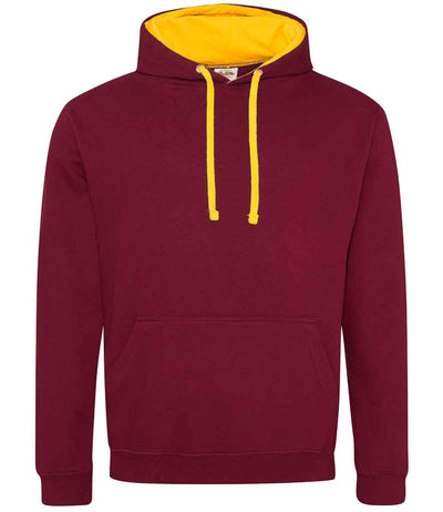 AWDis Varsity Hoodie - Burgundy/Gold