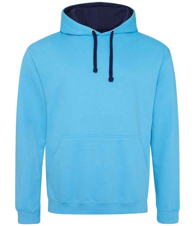 AWDis Varsity Hoodie - Hawaiian Blue/Oxford Navy