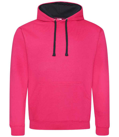 AWDis Varsity Hoodie - Hot Pink/French Navy