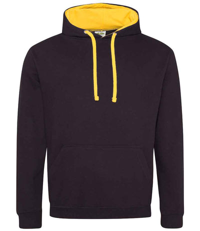 AWDis Varsity Hoodie - Jet Black/Gold