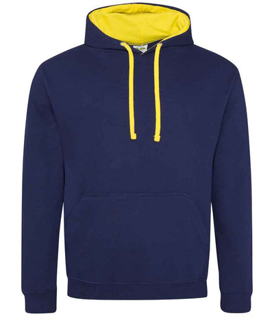 AWDis Varsity Hoodie - Oxford Navy/Sun Yellow