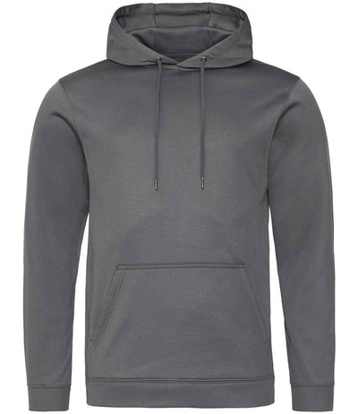 AWDis Sports Polyester Hoodie - Steel Grey