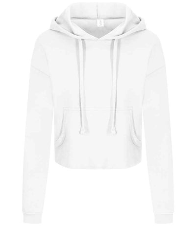 AWDis Ladies Cropped Hoodie - Arctic White
