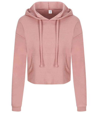 AWDis Ladies Cropped Hoodie - Dusty Pink