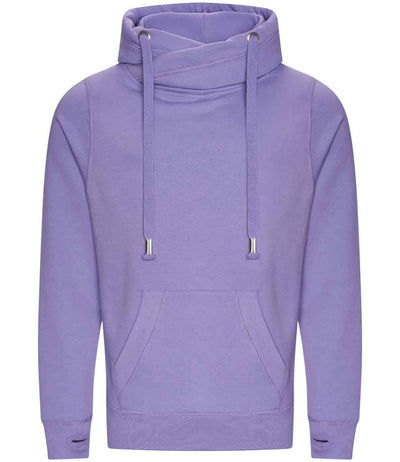 AWDis Cross Neck Hoodie - Digital Lavender