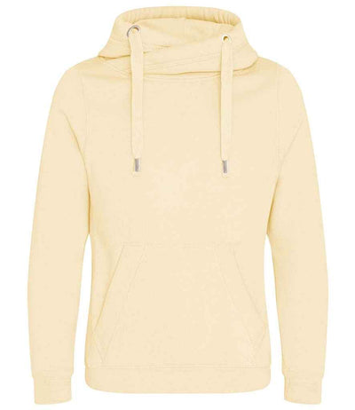 AWDis Cross Neck Hoodie - Vanilla Milkshake