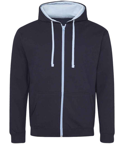 AWDis Varsity Zoodie - New French Navy/Sky Blue