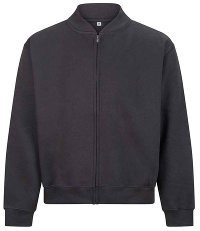 AWDis Signature Heavyweight Bomber Sweat Jacket - Solid Charcoal