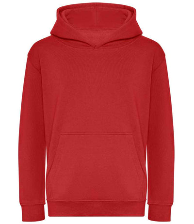 AWDis Kids Organic Hoodie - Fire Red