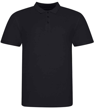 AWDis The 100 Cotton Piqué Polo Shirt - Deep Black