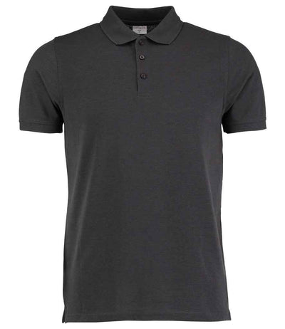 Kustom Kit Klassic Heavy Slim Fit Piqué Polo Shirt - Graphite Grey