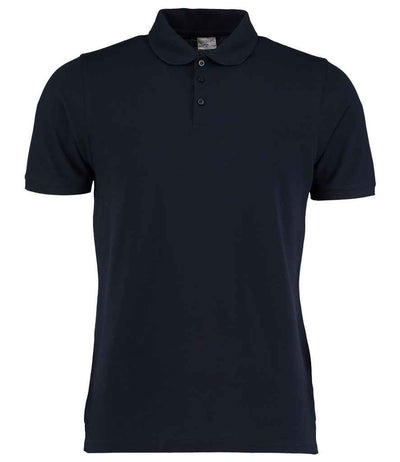 Kustom Kit Klassic Heavy Slim Fit Piqué Polo Shirt - Navy