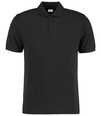 Kustom Kit Klassic Slim Fit Poly/Cotton Piqué Polo Shirt - Black