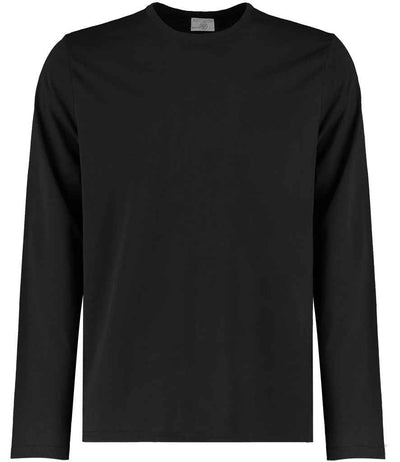 Kustom Kit Long Sleeve Fashion Fit Superwash® 60°C T-Shirt - Black