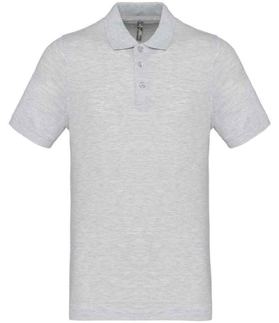 Kariban Short Sleeve Piqué Polo Shirt - Ash Heather