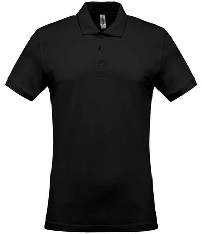 Kariban Short Sleeve Piqué Polo Shirt - Black