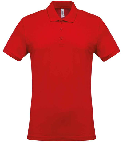 Kariban Short Sleeve Piqué Polo Shirt - Red