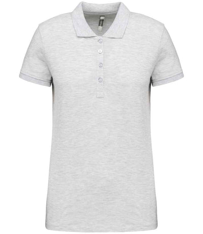 Kariban Ladies Short Sleeve Piqué Polo Shirt - Ash Heather