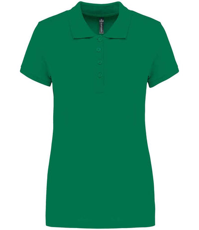 Kariban Ladies Short Sleeve Piqué Polo Shirt - Kelly Green