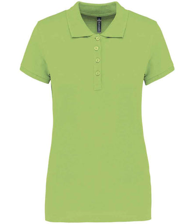 Kariban Ladies Short Sleeve Piqué Polo Shirt - Lime Green