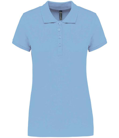 Kariban Ladies Short Sleeve Piqué Polo Shirt - Sky Blue