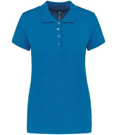 Kariban Ladies Short Sleeve Piqué Polo Shirt - Tropical Blue