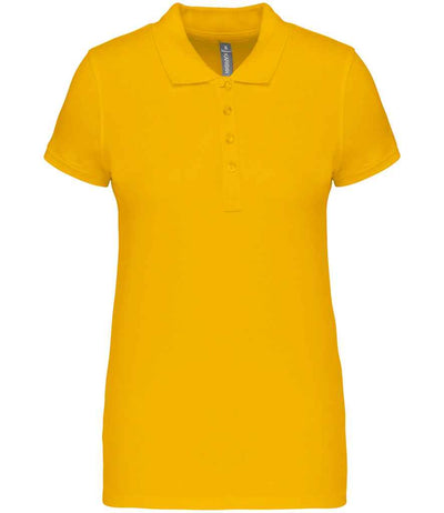 Kariban Ladies Short Sleeve Piqué Polo Shirt - Yellow