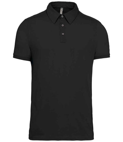 Kariban Jersey Polo Shirt - Black