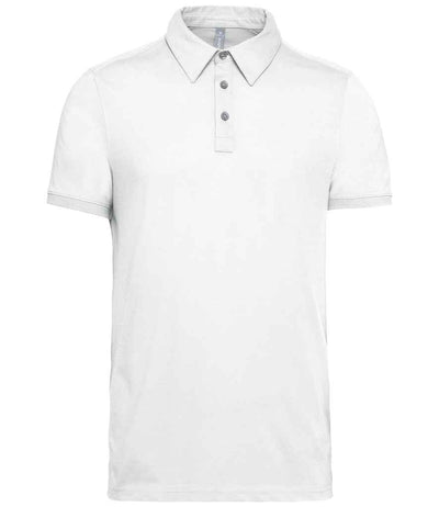 Kariban Jersey Polo Shirt - White