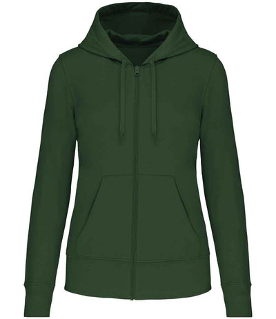 Kariban Ladies Full Zip Hoodie - Forest Green