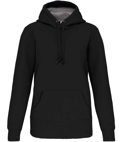 Kariban Heavy Contrast Hoodie - Black