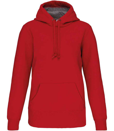 Kariban Heavy Contrast Hoodie - Red