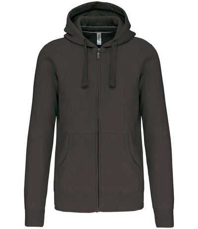 Kariban Full Zip Hooded Sweatshirt - Dark Grey